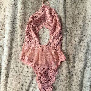 Victoria's Secret Pink Lace Chemise